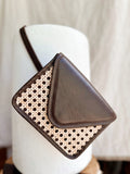 Clara - Rattan and Leather Hip Bag