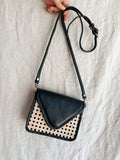 Clara - Rattan and Leather Hip Bag