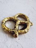 Brass Pretzel bottle opener