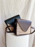 Clara - Rattan and Leather Hip Bag