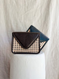 Clara - Rattan and Leather Hip Bag