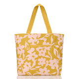 Day Tripper Tote Bag - Fall Flowers in Hey Girl/Hot Mustard by Aloha Collection