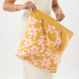 Day Tripper Tote Bag - Fall Flowers in Hey Girl/Hot Mustard by Aloha Collection