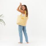 Day Tripper Tote Bag - Pua Check in Hot Mustard by Aloha Collection