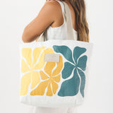 Day Tripper Tote Bag - Wavy in Hot Mustard by Aloha Collection