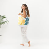 Day Tripper Tote Bag - Wavy in Hot Mustard by Aloha Collection