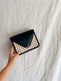 Clara - Rattan and Leather Hip Bag