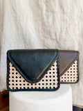 Clara - Rattan and Leather Hip Bag