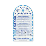 Holidae Haus Pool Safety Sign - Powder Blue