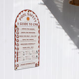 Boutique Pool Safety CPR Sign - ‘Rust’ by Holidae Haus