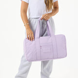 “Keep it Light” Weekender Duffle Bag - Monochrome in “Lavande” by Aloha Collection