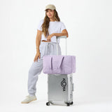 “Keep it Light” Weekender Duffle Bag - Monochrome in “Lavande” by Aloha Collection