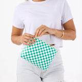Small Pouch - Petite Check in Grove by Aloha Collection