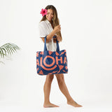 Holo Holo Tote - Heipua in Sorbet on Lavande by ALOHA Collection