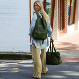 Keep it Light Backpack in Monochrome - Olive by Aloha Collection