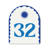 Holidae Haus - House Numbers in Santorini Blue