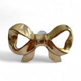 Coquette Brass Bow Knob