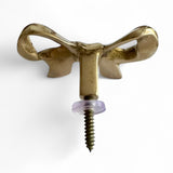 Coquette Brass Bow Hook