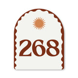 Mediterranean House Number in “Rust” by Holidae Haus