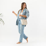 Crossbody Bag “Areca” in Latte Sandstone by Aloha Collection
