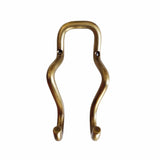 Wave Brass Double Hook