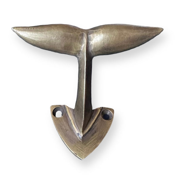 Brass Whale Tail Wall Hook Whale Tail Hook – Pineapple Traders