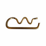 Wave Brass Toilet Roll Holder