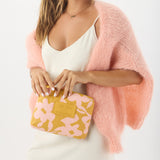 Small Pouch - Fall Flowers in Hey Girl/Hot Mustard by Aloha Collection