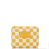 Small Pouch - Pua Check in Hot Mustard by Aloha Collection