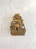Brass Sailing Ship Door Knocker