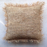 Raffia Fringed Cushion Cover