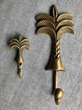Brass Palm Tree Hooks Small & Large