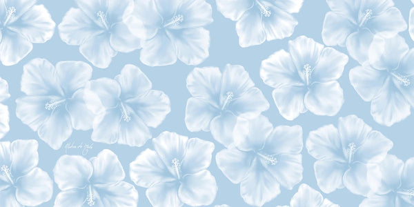 Sand Free Towel “Summer Blue Hibiscus” - Aloha de Mele