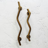 Wave Brass Door Handle