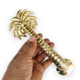 Brass Coconut Palm Door Handle