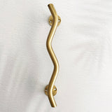 Wave Brass Door Handle