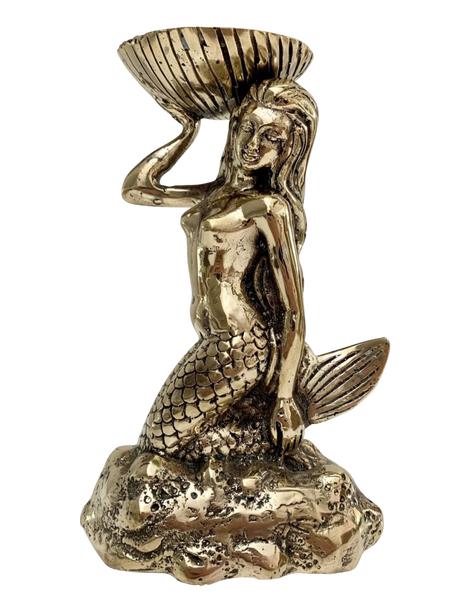 Brass Mermaid Dish
