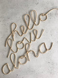Rattan Word Art