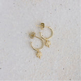 Golden Palm Earrings - Sun Soul Australia