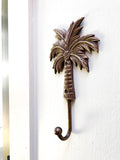Coconut Palm Brass Hook