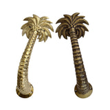 Brass Coconut Palm Door Handle