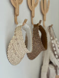 Kids Woven Palm Leaf Visor