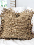 Raffia Fringed Cushion Cover
