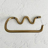 Wave Brass Toilet Roll Holder