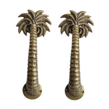 Brass Coconut Palm Door Handle