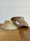 Kids Woven Palm Leaf Visor