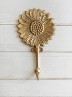 Brass Sunflower Hook