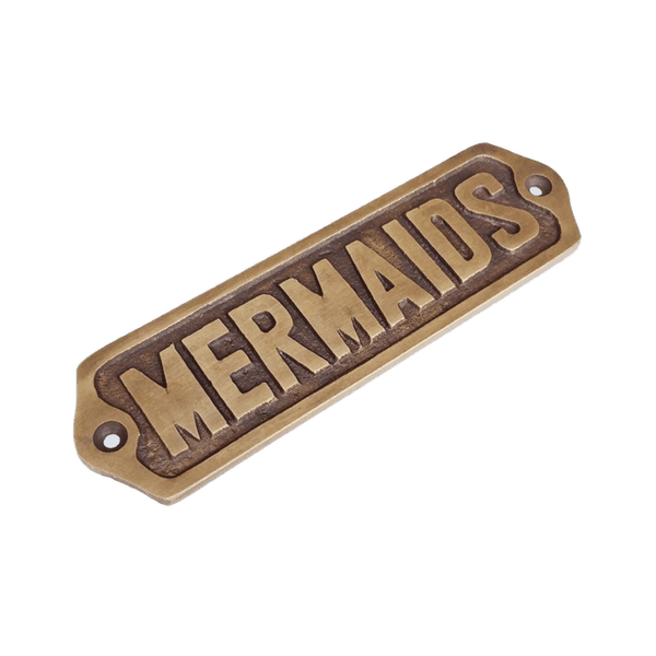 Mermaid Brass Plaque – Pineapple Traders