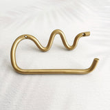 Wave Brass Toilet Roll Holder