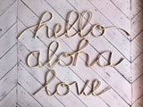 Rattan Word Art